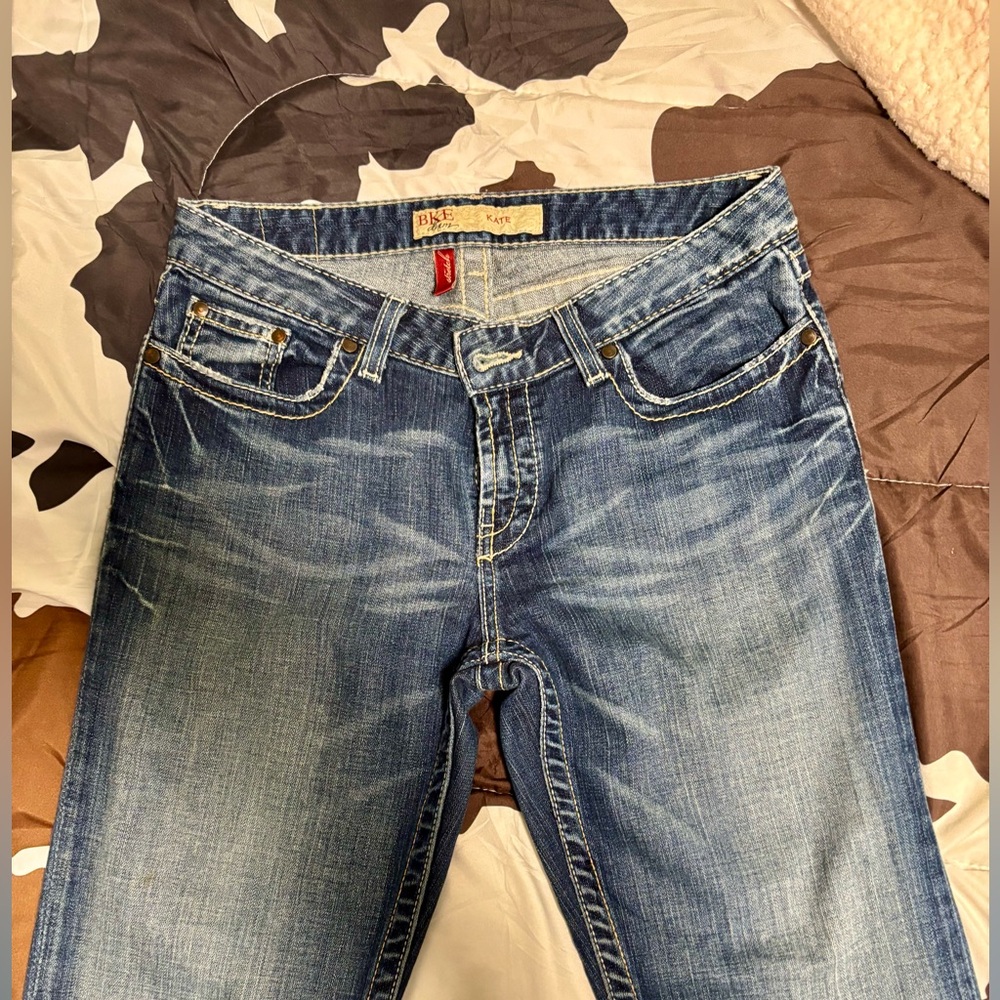 BKE Women's Blue Boot Cut Jeans